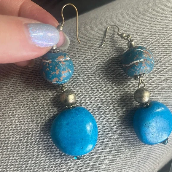 Turquoise Earrings - Picture 3 of 5
